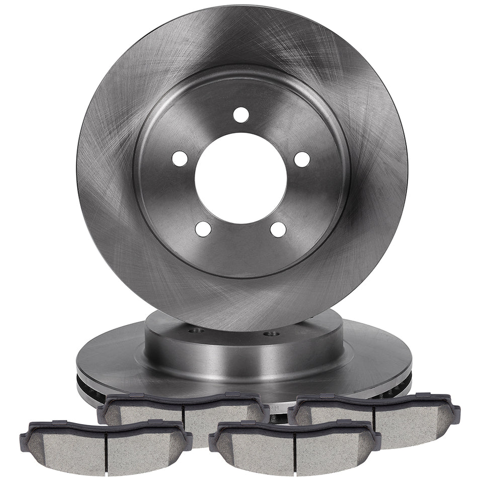Front Brake Pads And Rotors For 2002-2005 Ford Explorer Mercury Mountaineer