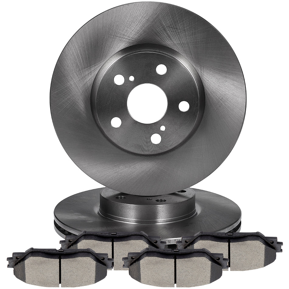 Brake Pads And Rotors Front For 08-14 Scion xD 09-19 Toyota Corolla