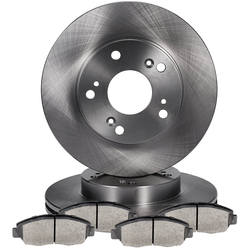 2006-2011 Honda Civic Front 260.3mm Brake Rotors And Ceramic pads
