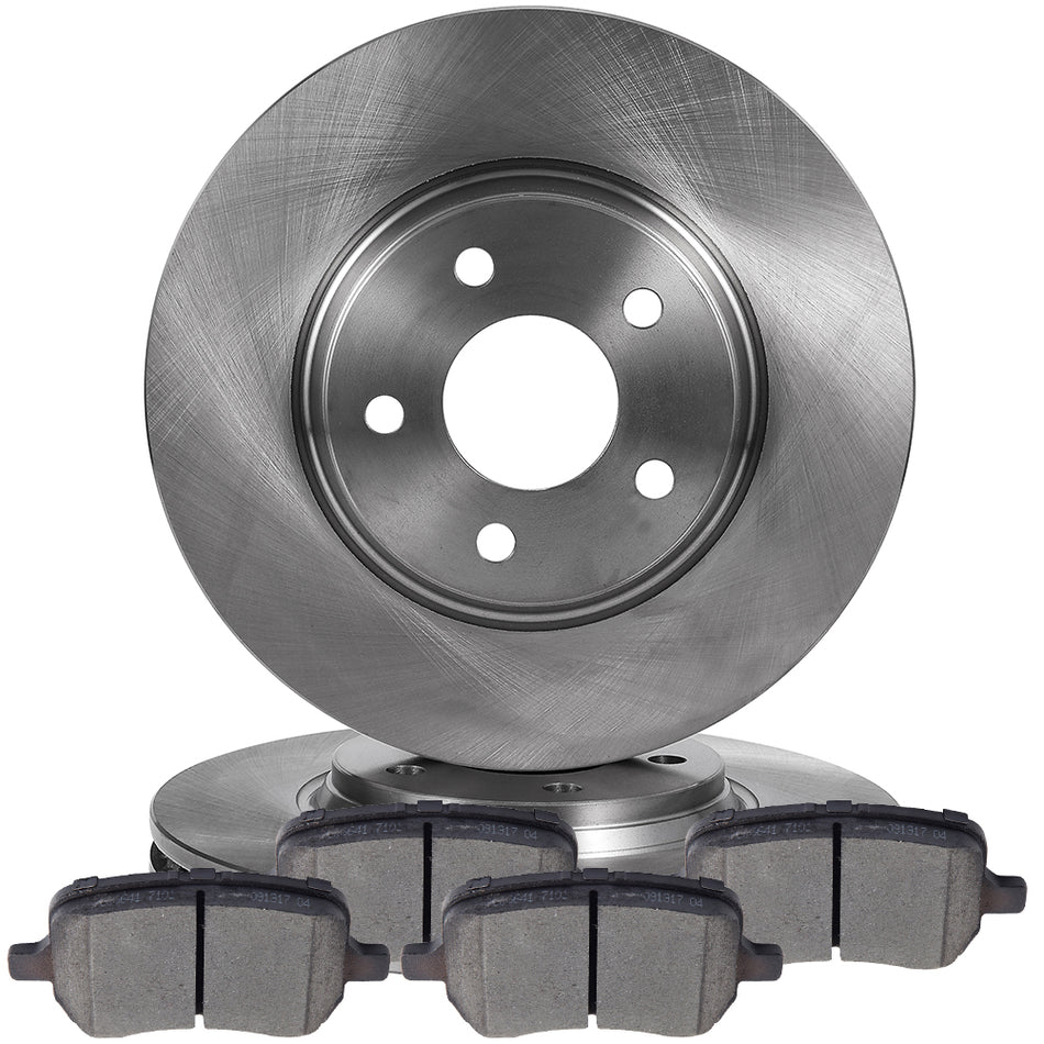 Front Brake Pads And Rotors For 04-12 Chevrolet Malibu 05-10 Pontiac G6