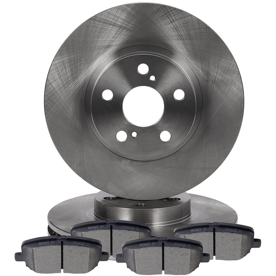 Brake Pads And Rotors Front For 2003-2008 Pontiac Vibe Toyota Corolla