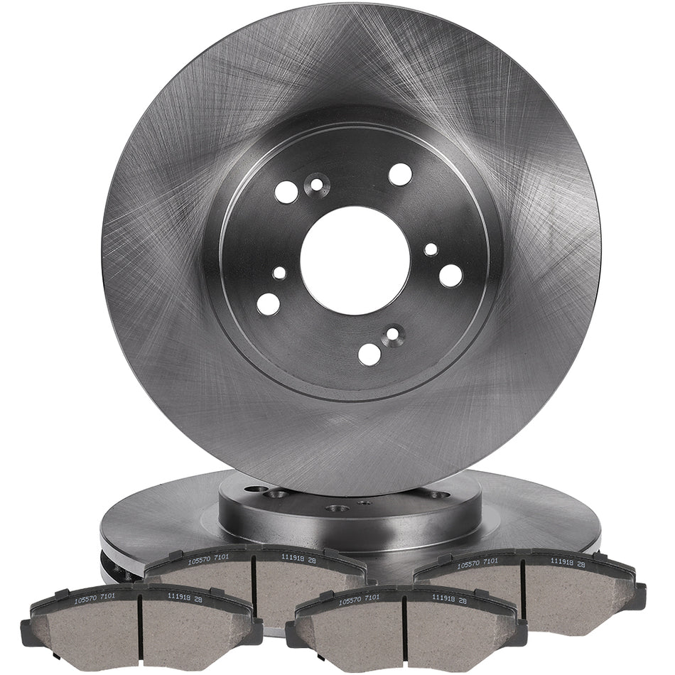 2003-2008 Honda Pilot Brake Pads And Rotors Front Ceramic