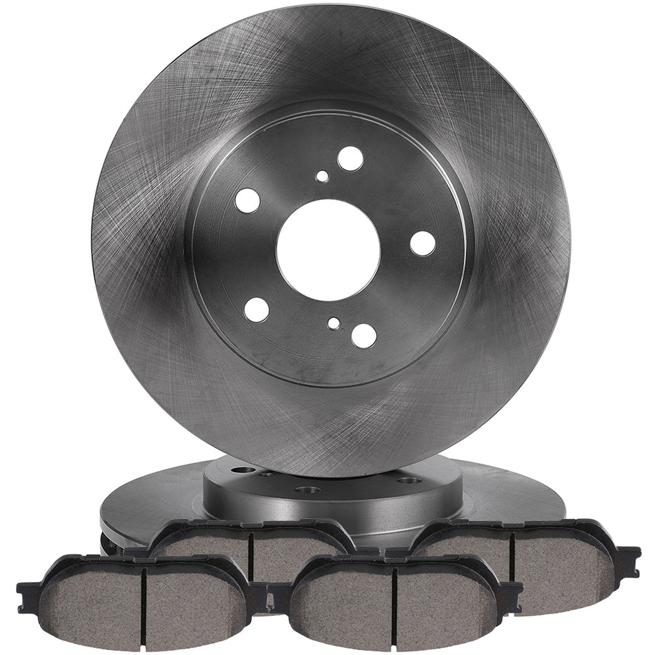 Brake Pads And Rotors Toyota 05-06 Camry 04-10 Sienna Front Ceramic