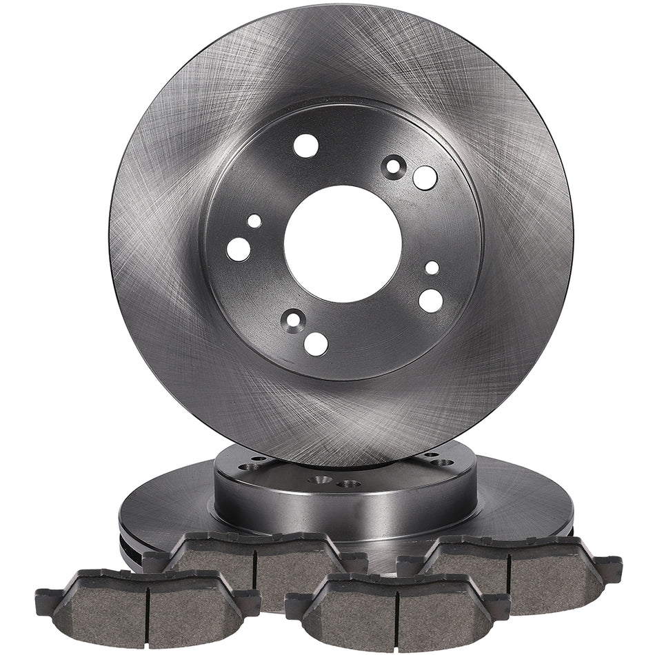 2006-2011 Honda Civic Ceramic Brake Pads And Rotors Front