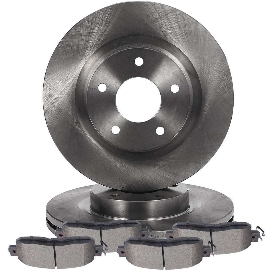 2013-2017 Nissan Altima Brake Pads And Rotors Front Ceramic