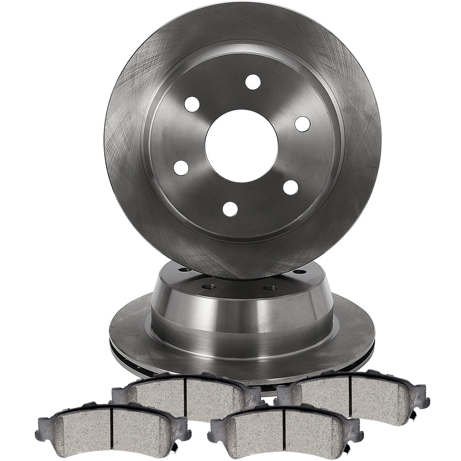Ceramic Brake Pads And Rotors 03-05 Chevrolet Astro GMC Safari Rear