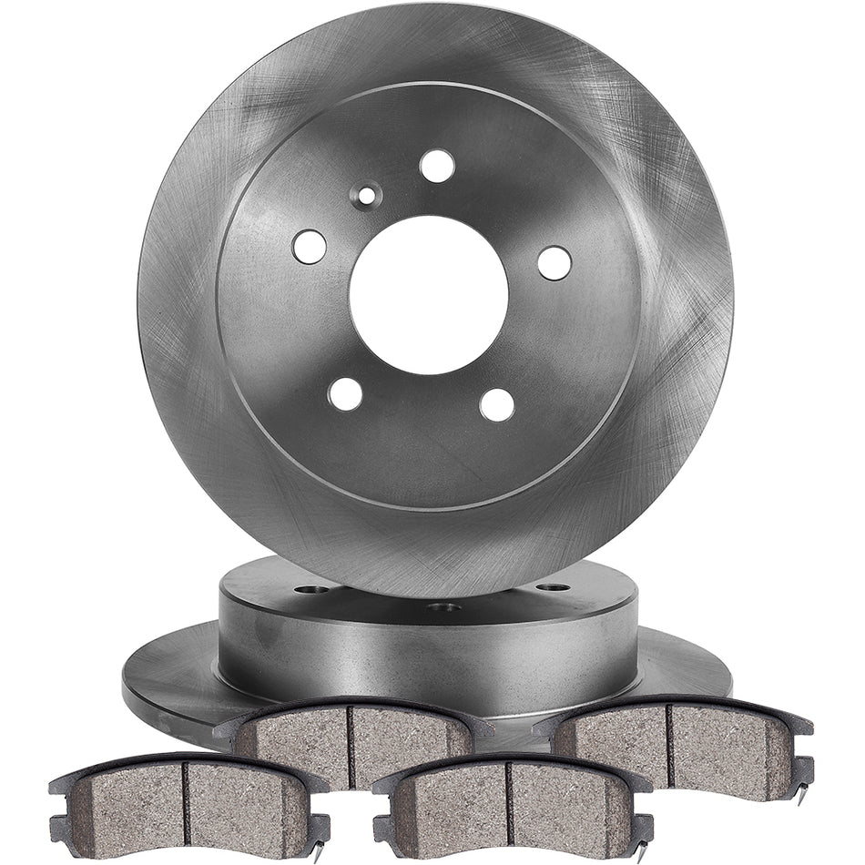 Ceramic Brake Pads And Rotors 08-09 Buick LaCrosse 06-10 Chevrolet Impala Rear