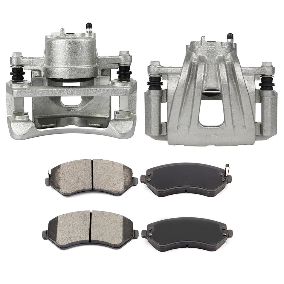 Front Brake Calipers And Ceramic For Pads Jeep Liberty 2002-2007