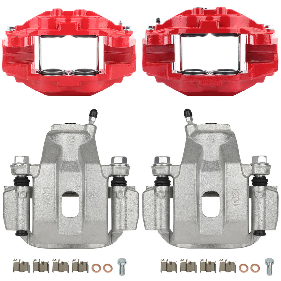Front and Rear Brake Calipers Pairs For Toyota Sequoia Tundra 08-17