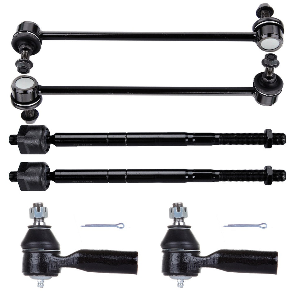 Front Steering Sway Bar Inner Outer Tie Rod End Suspension For 08-09 Ford Escape