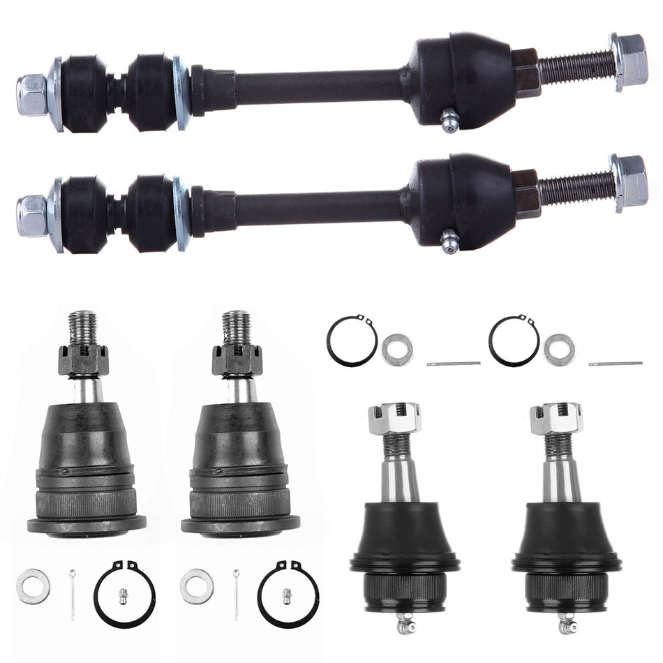 Front Ball Joints Anti Sway Stabilizer Bar Linkage For 2006-2007 Dodge Ram 1500
