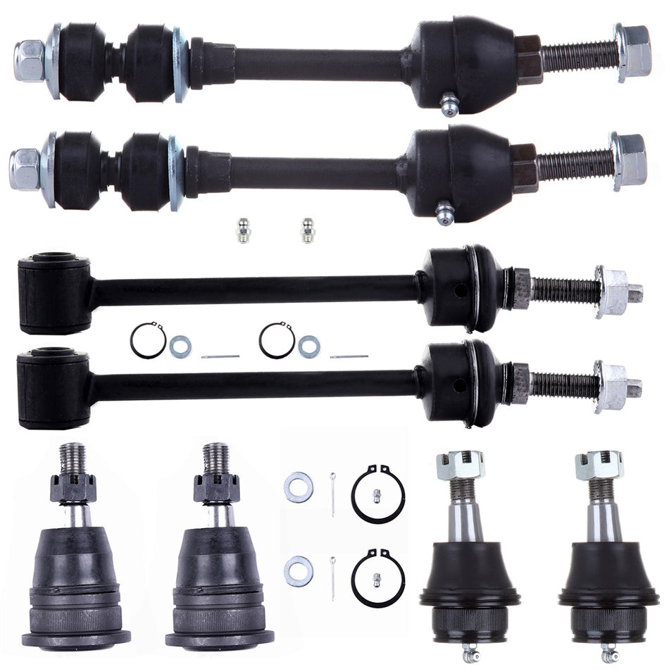 Front Ball Joints Anti Sway Stabilizer Bar Linkage For 2006 Dodge Ram 1500