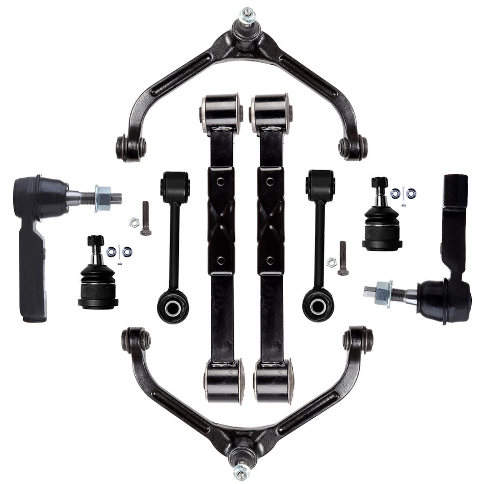 For 2005-2007 Jeep Liberty Rear Front Control Arm And Ball Joint Tie Rod End