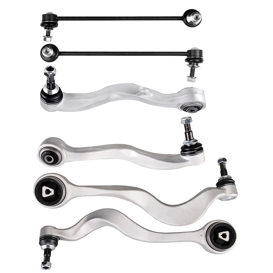 Front Lower Control Arm Ball Joint Sway Bar Suspension Kit For 2004-07 BMW 525i