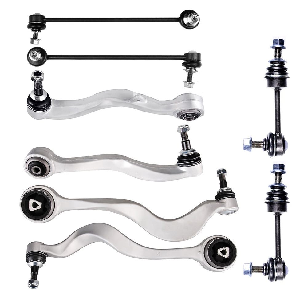 Front Lower Control Arm Ball Joint Sway Bar Suspension Kit For 2008-10 BMW 528i