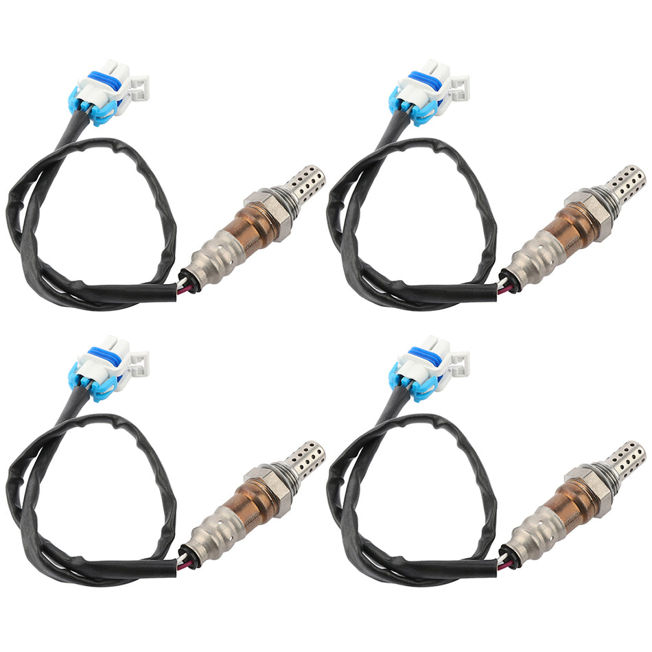 4pcs UpstreamDownstream for 2005 Saab 9-7x 5.3L Oxygen Sensor O2
