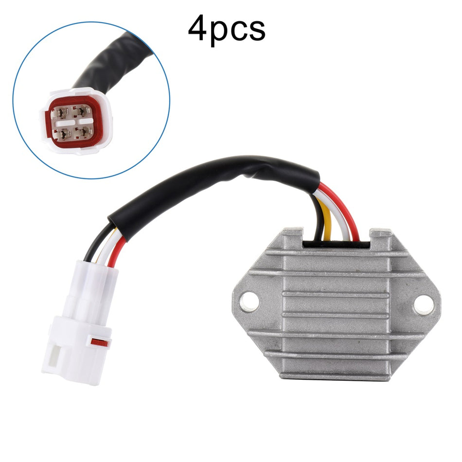 4Pcs Voltage Regulator Rectifier 12-Volt For Yamaha 2005-2009 YFZ450 SE450