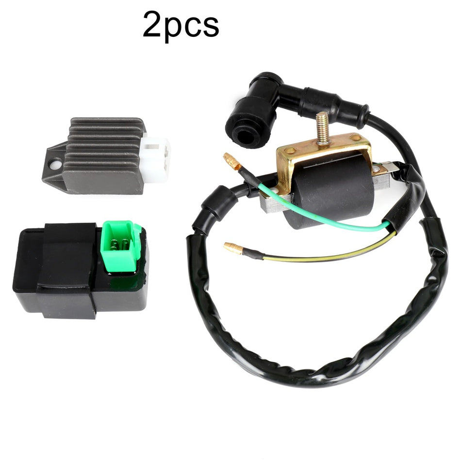 2Pcs Rectifier Ignition Coil Cdi Box Fits Dirt bike 50cc 70cc 90cc 110 cc