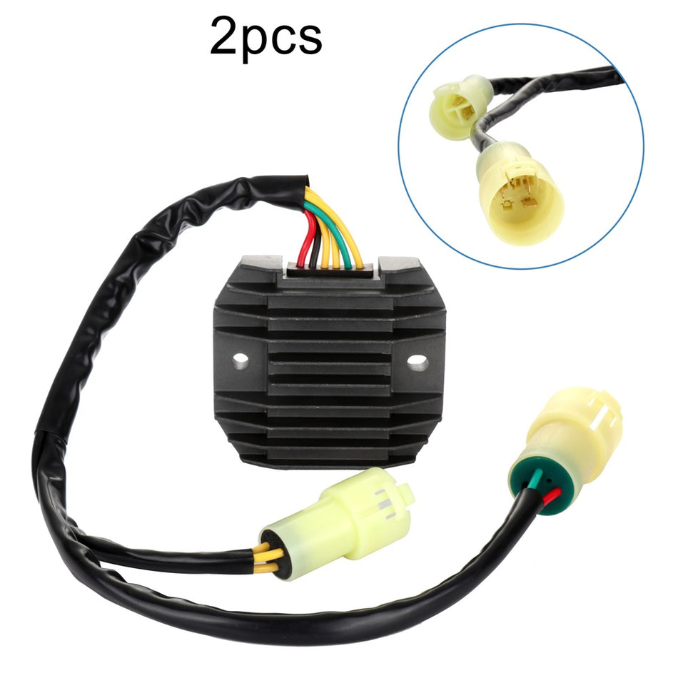 2Pcs Voltage Regulator Rectifier For Kawasaki Ninja ZX6R ZX636-B1 2003 12V