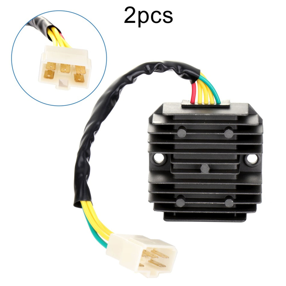 2Pcs Regulator Rectifier 5 Pin For Linhai 260 Touring Scooter 260cc 300cc