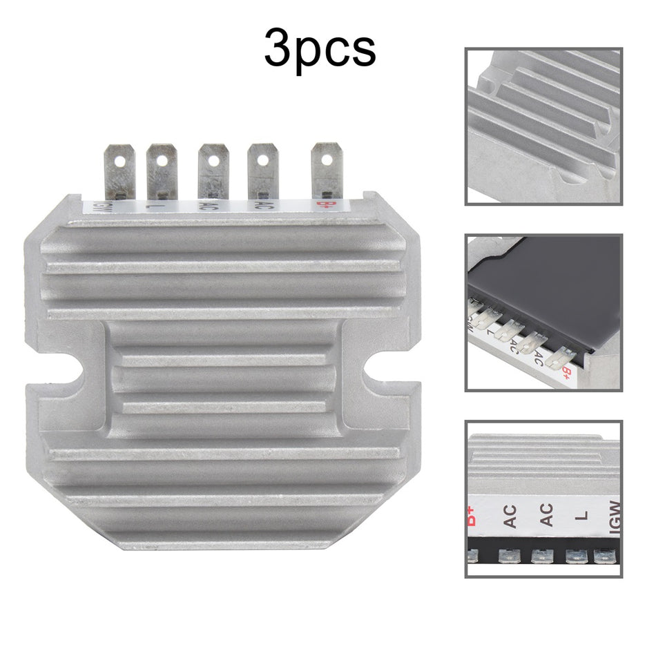 3Pc Regulator Rectifier For John Deere Skid Steer Loader 375 3375 w/Yanmar