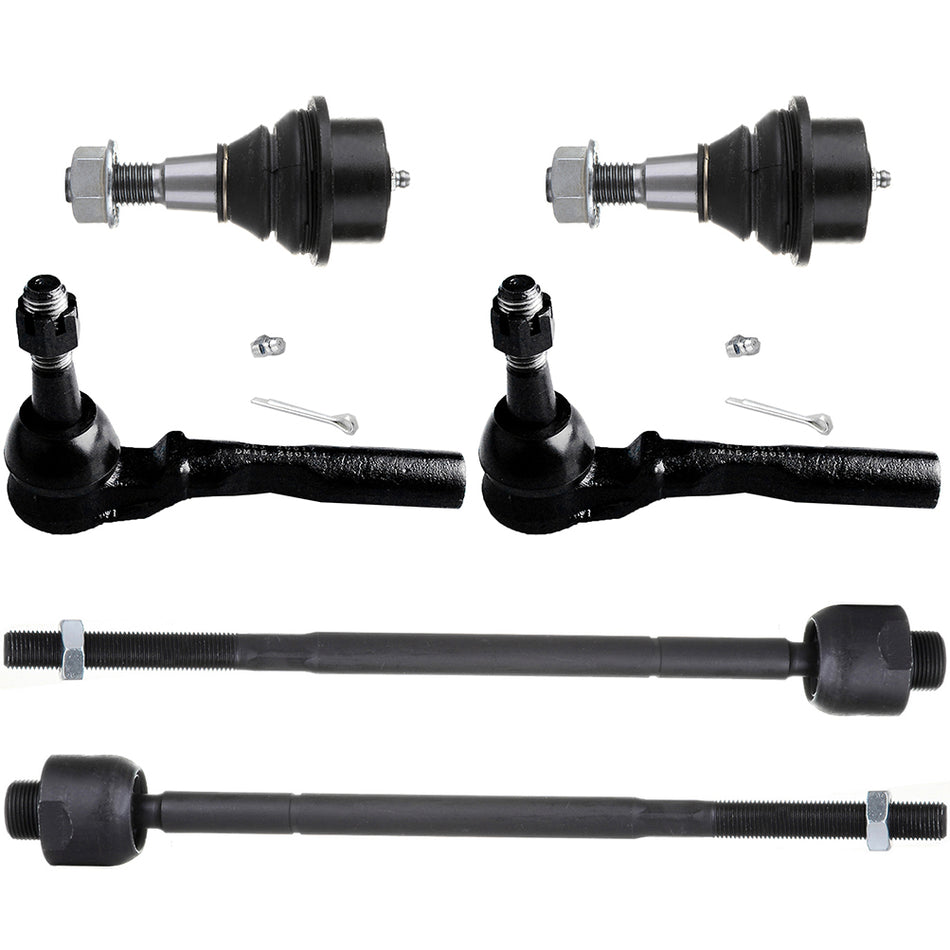 Front Lower Ball Joints Steering Tie Rod End For 2003-08 Chevrolet Express 1500
