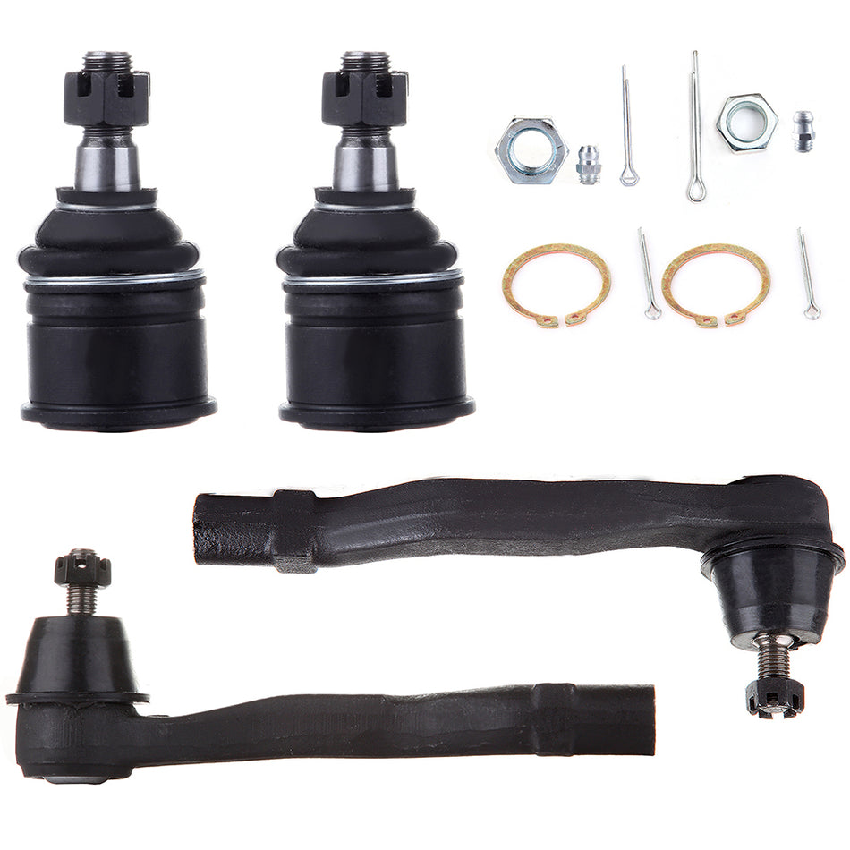 Front Lower Ball Joints Steering Tie Rod End For 97-01 Honda CR-V 92-00 Honda Civic