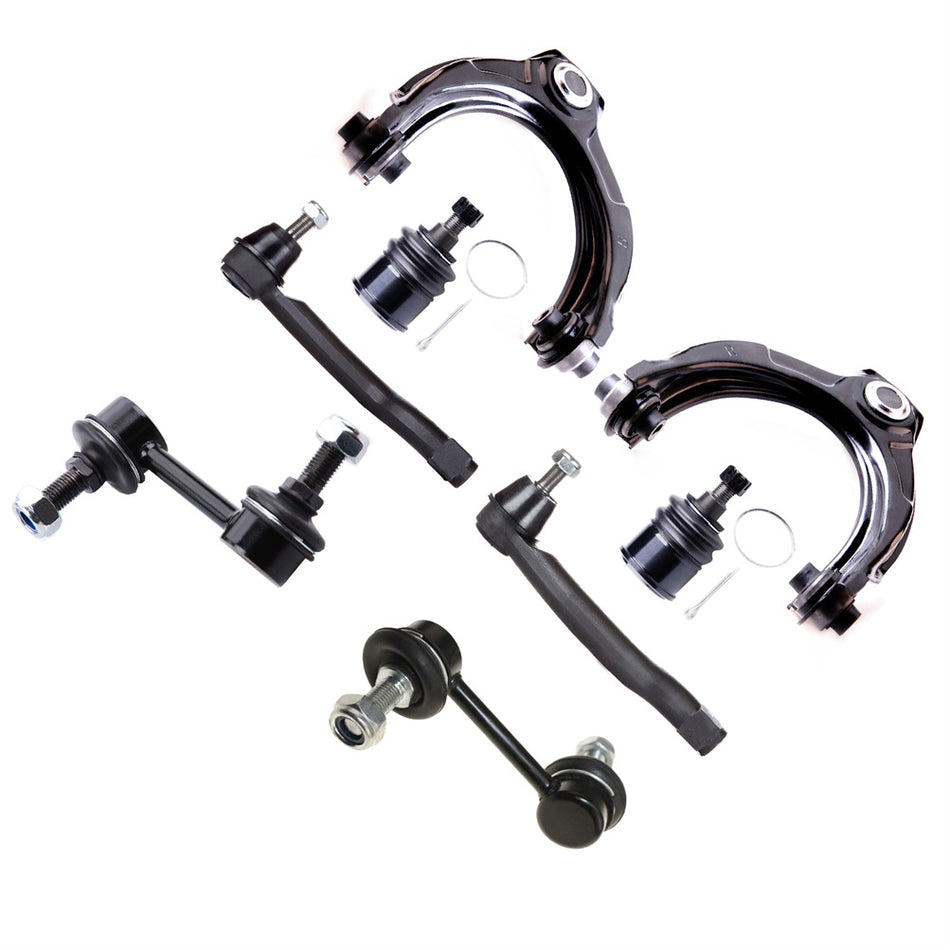Fits 2008-2012 Honda Accord Front Upper Control Arm And Ball Joint Tie Rod End