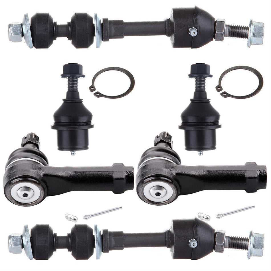 Front Lower Ball Joints Steering Sway Bar Tie Rod End For 2005-2008 Ford F-150