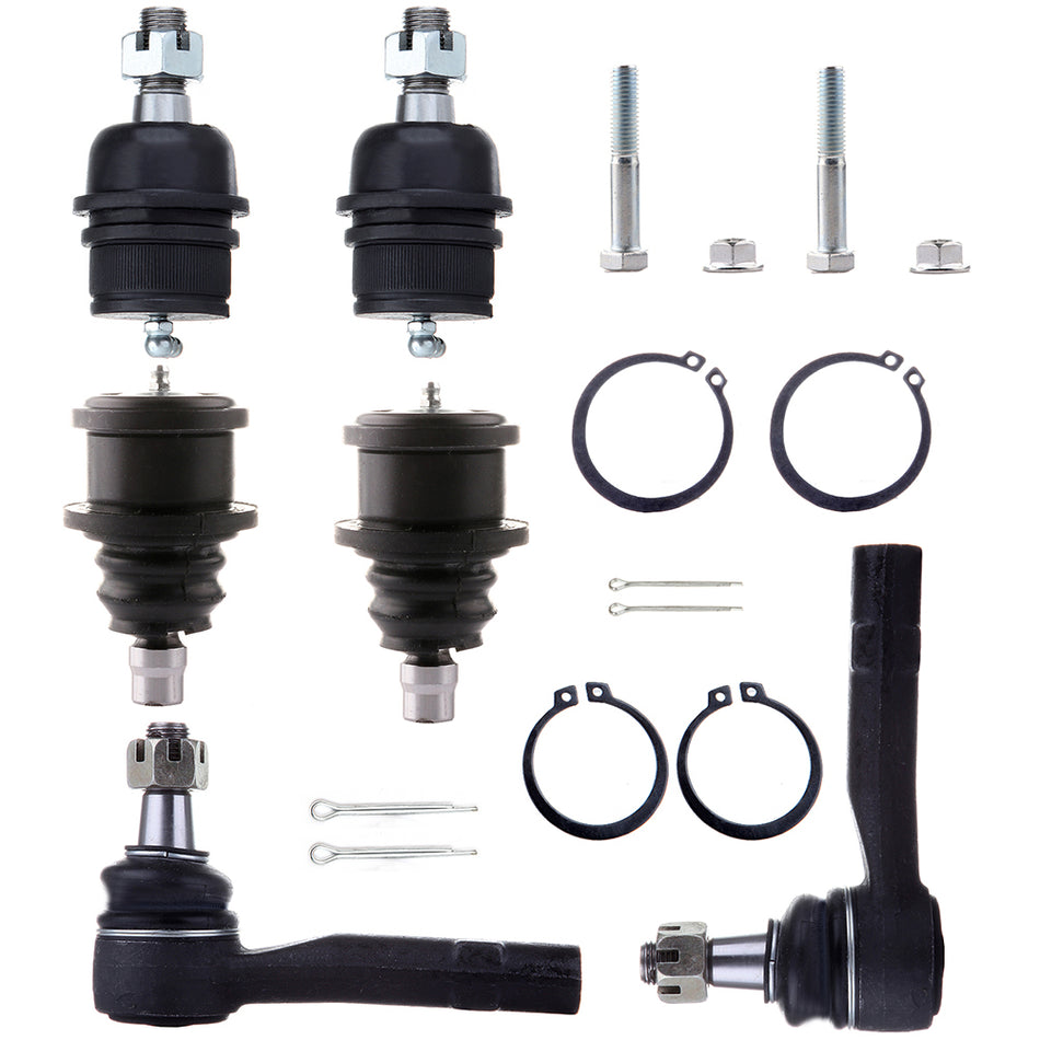 Front Ball Joints Steering Outer Tie Rod End For 98-11 Ford Ranger 95-01 Ford Explorer 6Pcs