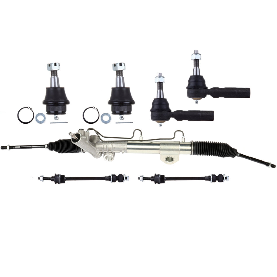 Dodge Ram 1500 4x4 Rack Pinion+Lower Ball Joint Sway Bar+Outer Tie Rods