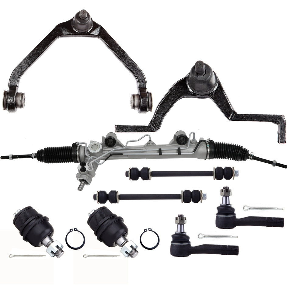 9pc Power Steering Rack and Pinion Suspension For Ford Explorer-2Pc Design