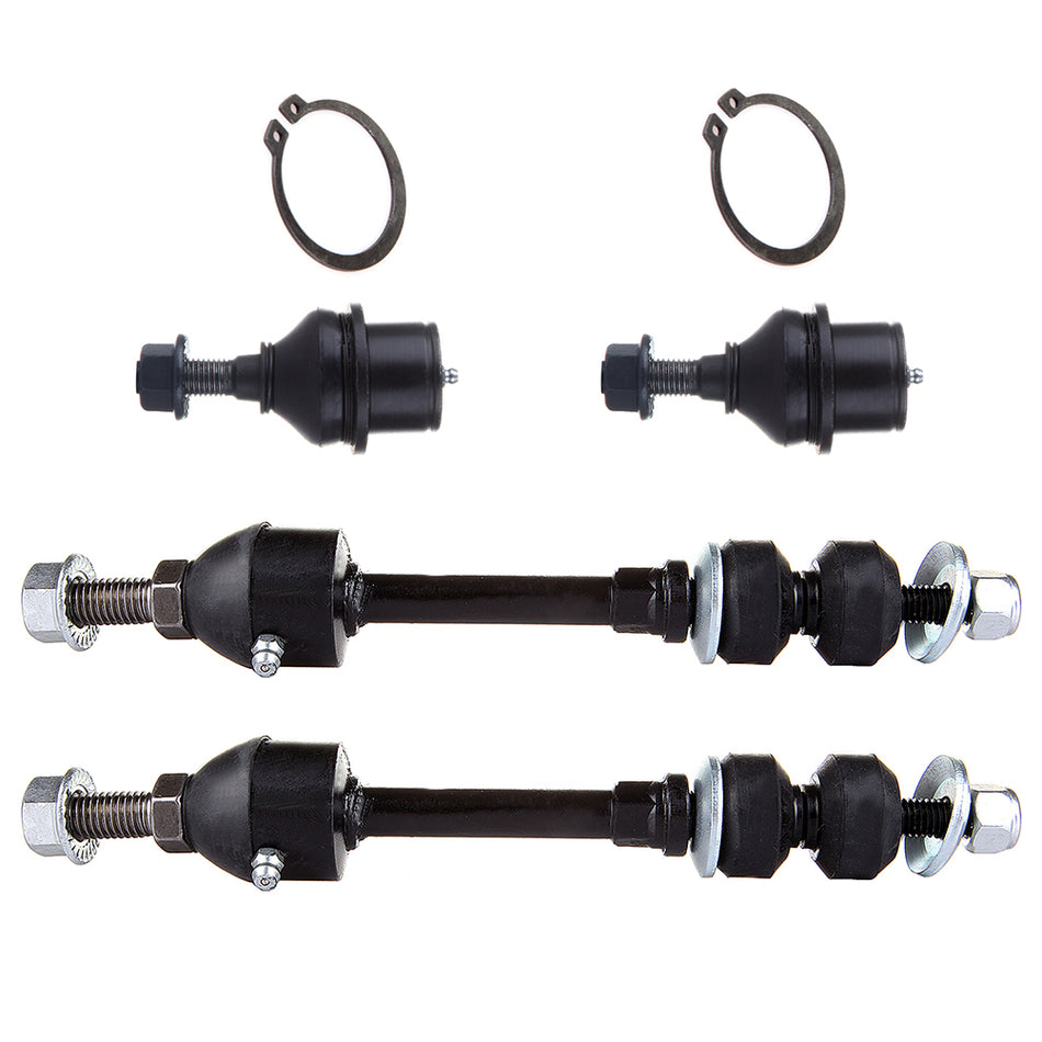 Front Lower Ball Joints Anti Sway Stabilizer Bar Linkage For 2005-2008 Ford F150