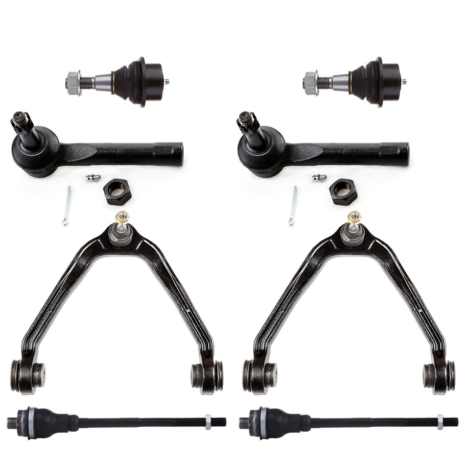 Front Upper Control Arm Ball Joint Tie Rod End For 02-06 Cadillac Escalade 00-06 GMC Yukon