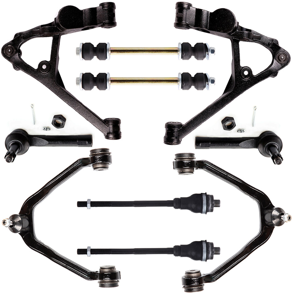 10Pc Front Lower Control Arm Tie Rod Fits 2000-06 Chevrolet Tahoe Silverado 1500