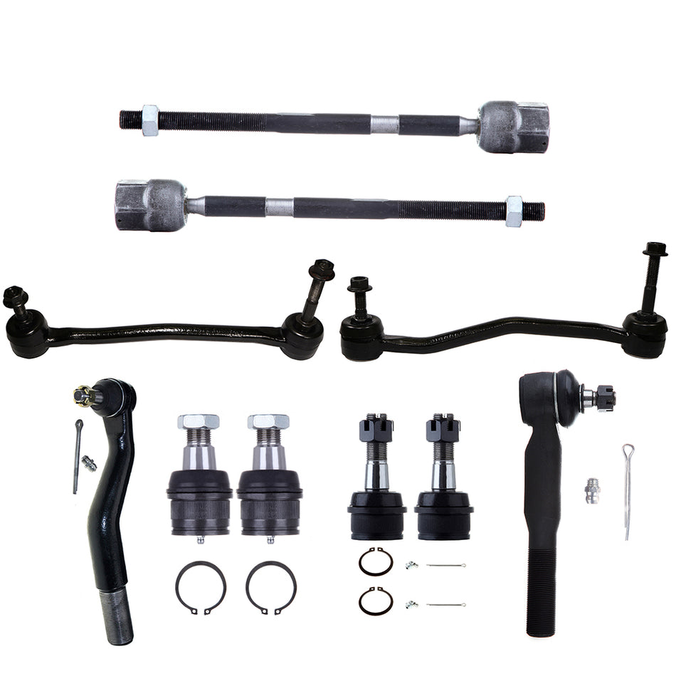 Front Ball Joints Steering Sway Bar Tie Rod End For 00-05 Ford Excursion 99-04 Ford F-250 Super Duty