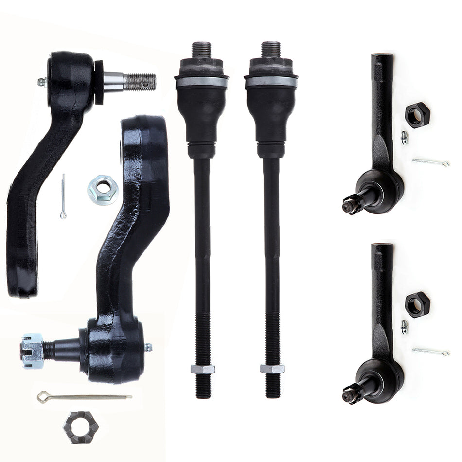 Front Steering Idler Pitman Arm Tie Rod End For 1999 2000-2006 GMC Sierra 1500