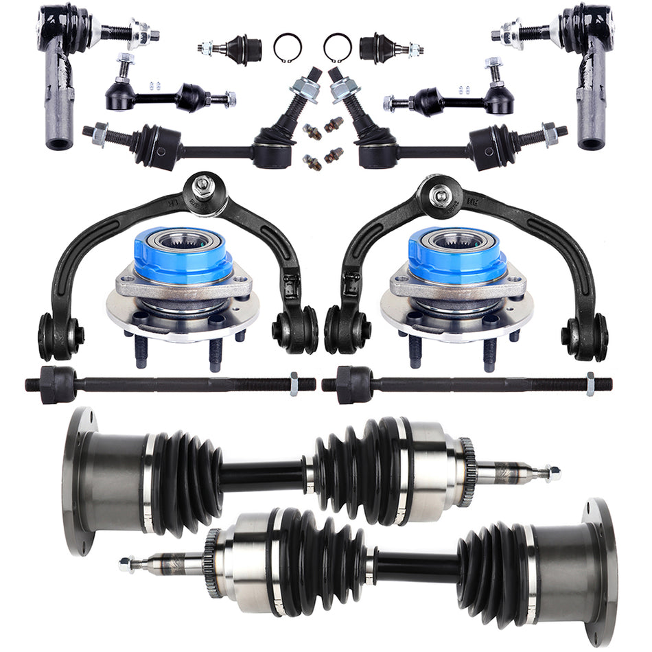 Front Control Arm Wheel Hub Bearing CV Axle Shaft For 03-04 Expedition Navigator