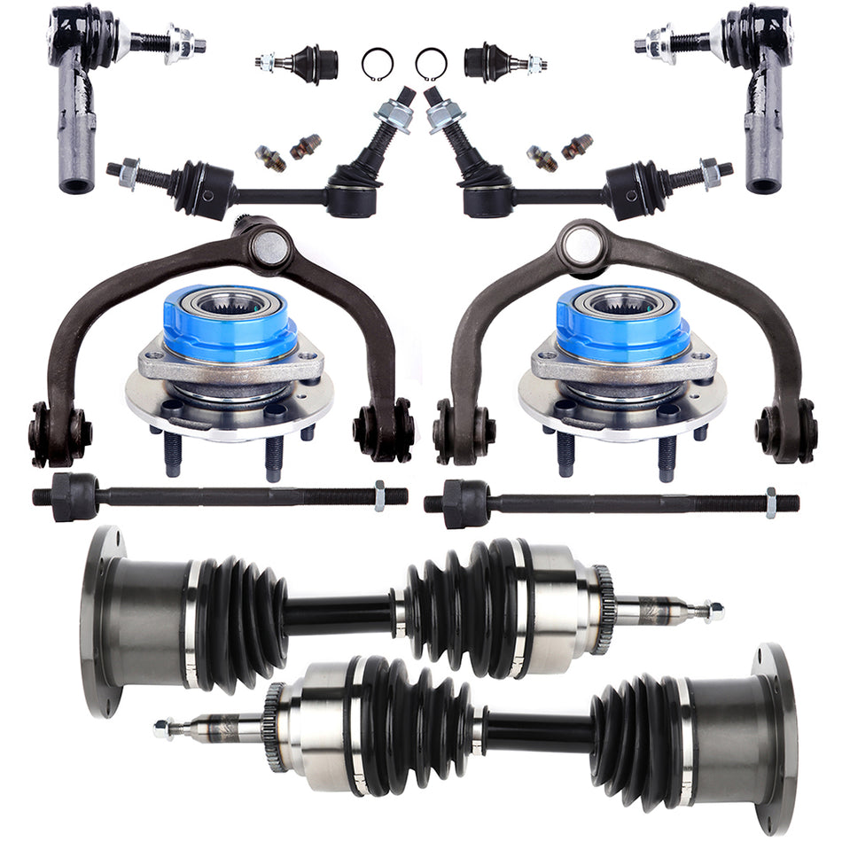 Front Control Arm with Wheel Hub Bearing CV Axle Shaft For Expedition Navigator