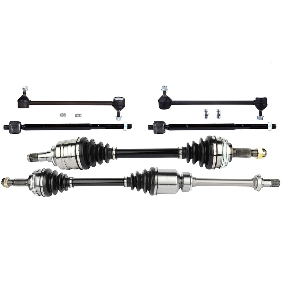 2x Front Sway Bar with 2x CV Axle Shaft For 1999 20000 2001 Toyota Solara Camry