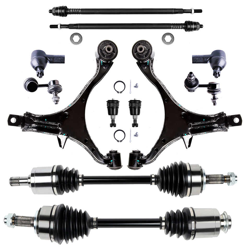 Front Lower Control Arm Suspension Kits + CV Axle Shaft For 2002-2006 Honda CRV