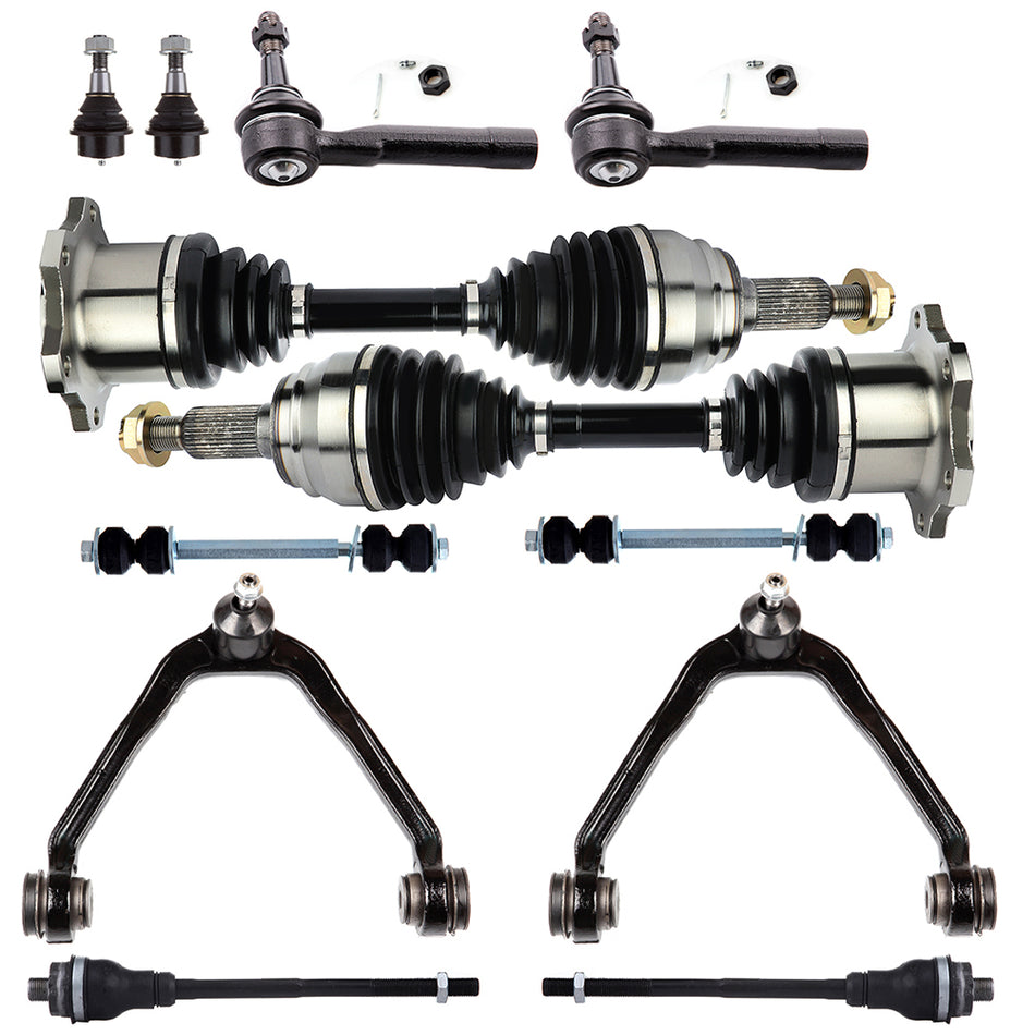 Front Upper Control Arm Suspension CV Axle Shaft For 00-06 Tahoe GMC Sierra 1500