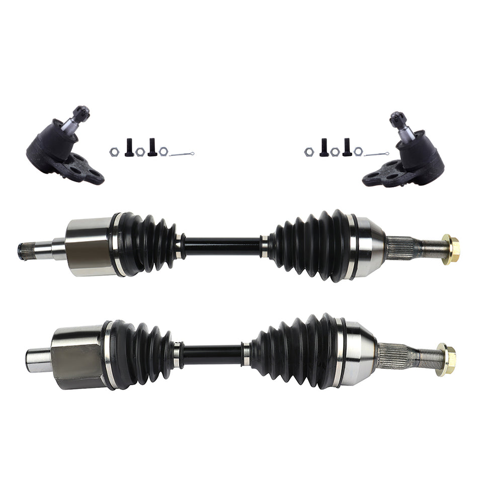 Front Lower Ball Joint and and and CV Axle Shaft For 2000-07 Chevrolet Impala Monte Carlo