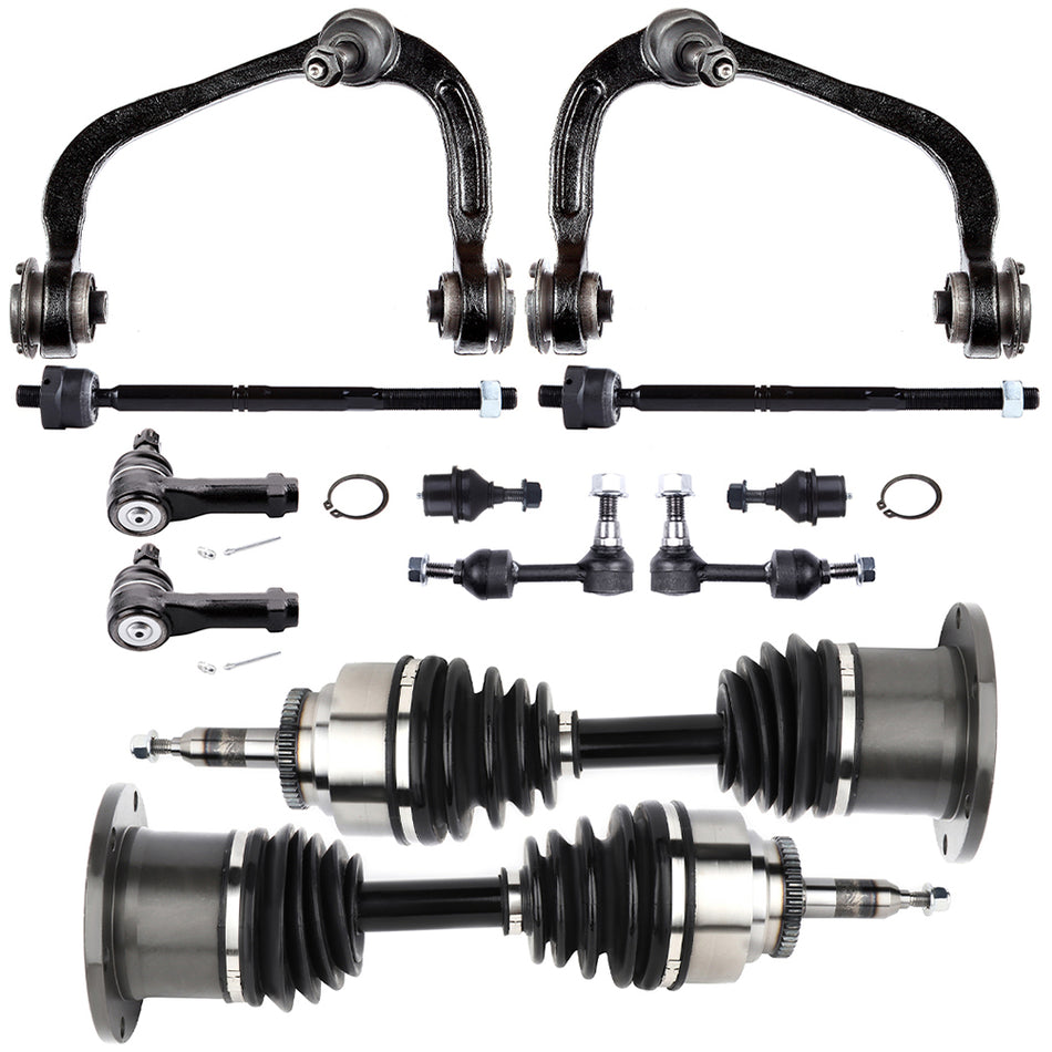 Front Upper Control Arm Suspension Kits + CV Axle Shaft For 2004-2005 Ford F-150