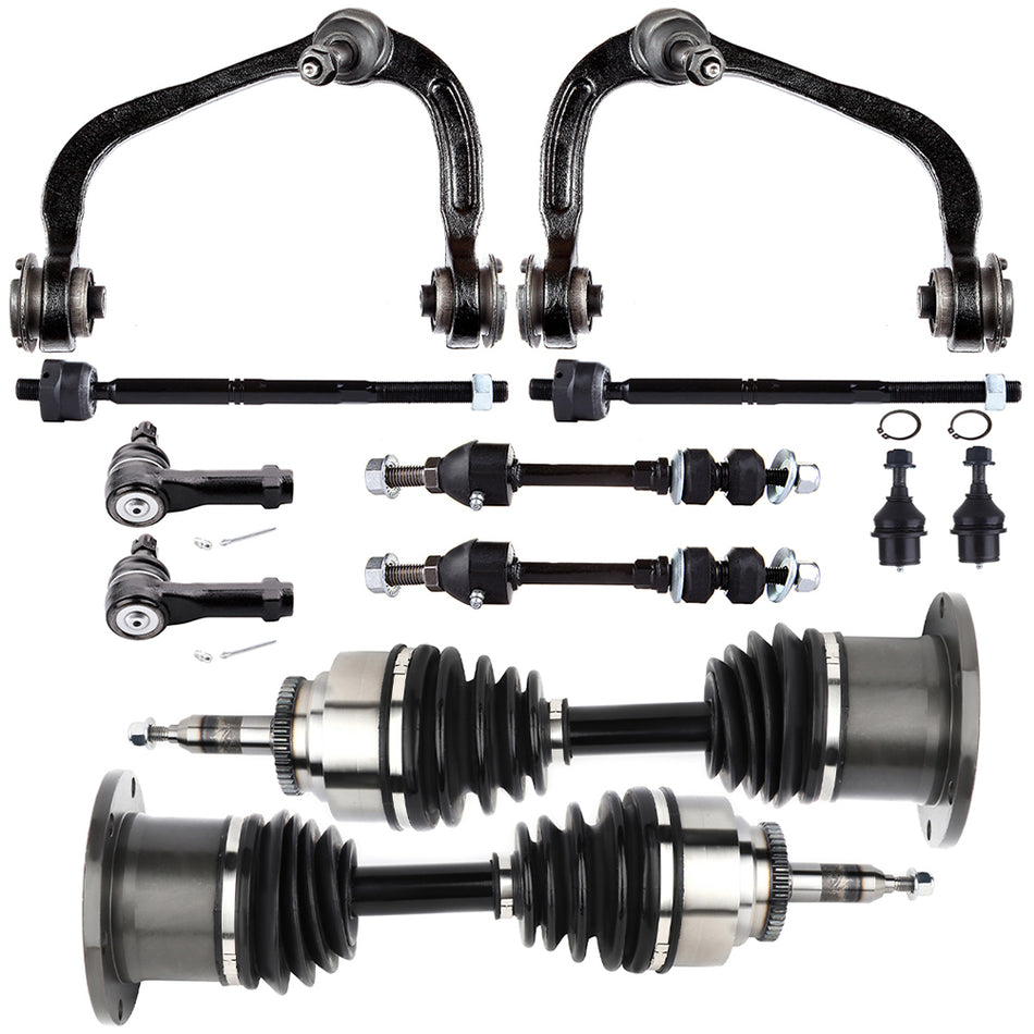 Front Upper Control Arm Suspension Kits with CV Axle Shaft For 2005-08 Ford F150