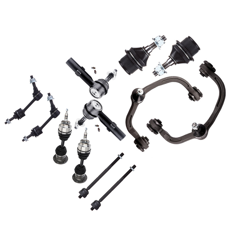 Front Upper Control Arm Suspension + CV Axle Shaft For 2004-2006 Ford Expedition