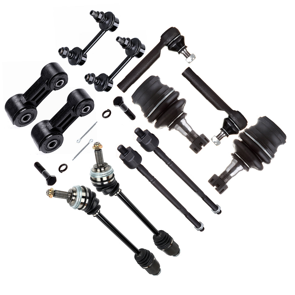 Front Tie Rod End Sway Bar with CV Axle Shaft For 2000-04 Subaru Legacy Outback