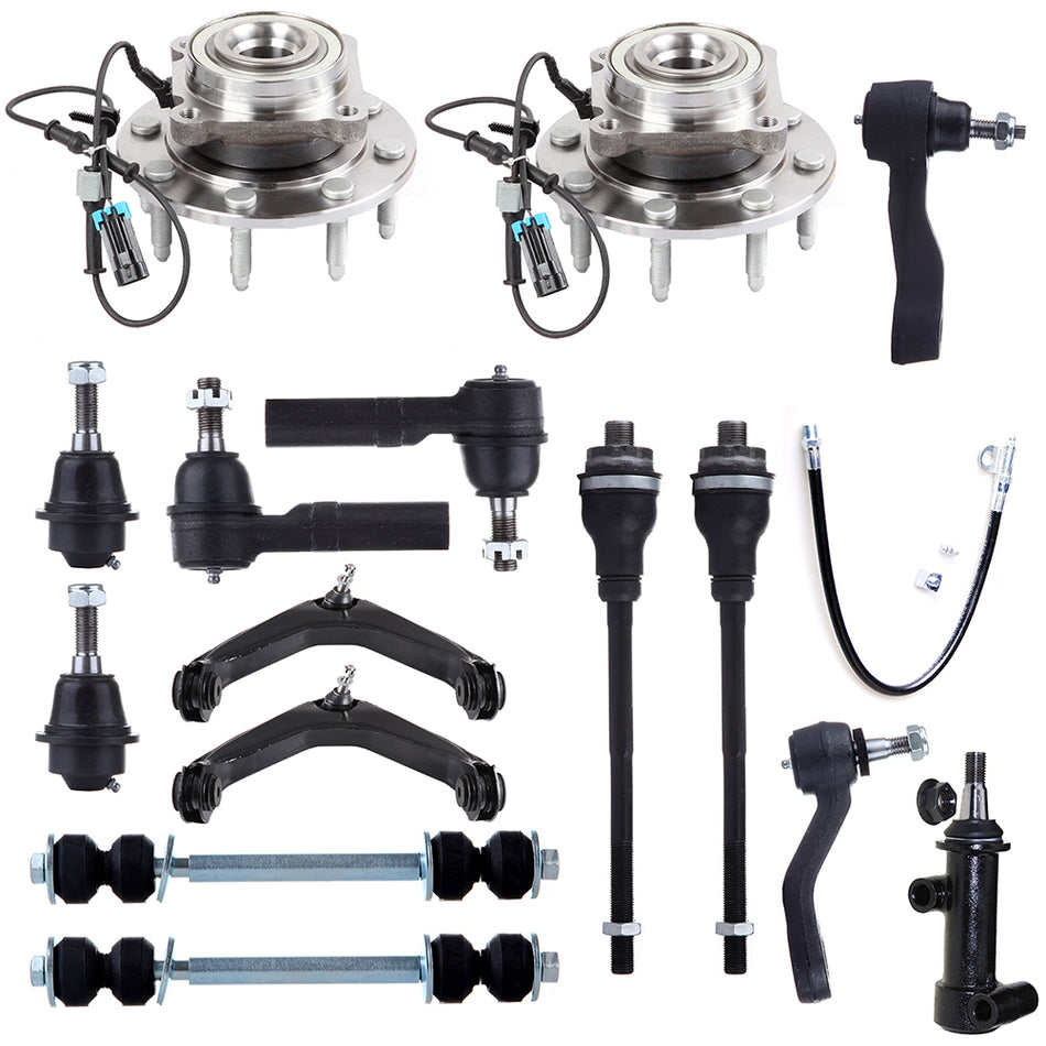F Upper Control Arm Suspension Wheel Hub Bearing For 07-10 Silverado 2500 3500 H