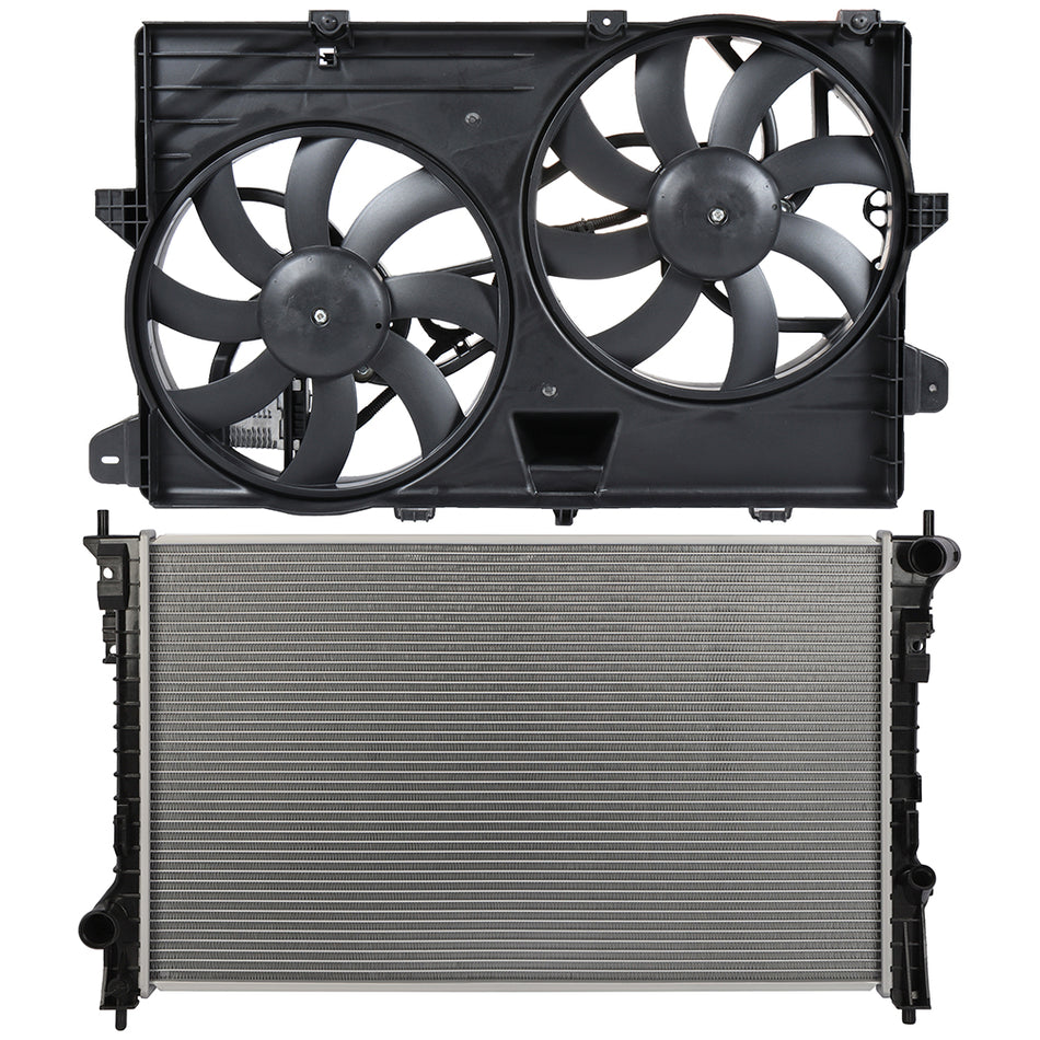 Electric Radiator Cooling Fan Kit For 2007-2014 Ford Edge 2007-2015 Lincoln MKX