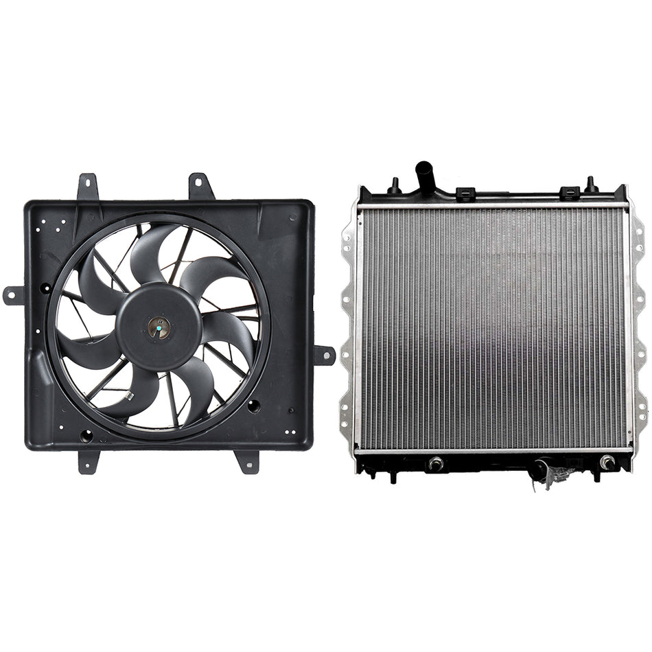 Electric Radiator Cooling Fan Kit For 2001 2002 2003-2008 Chrysler PT Cruiser